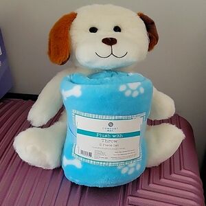 Plush tlwith throw 2 pc set